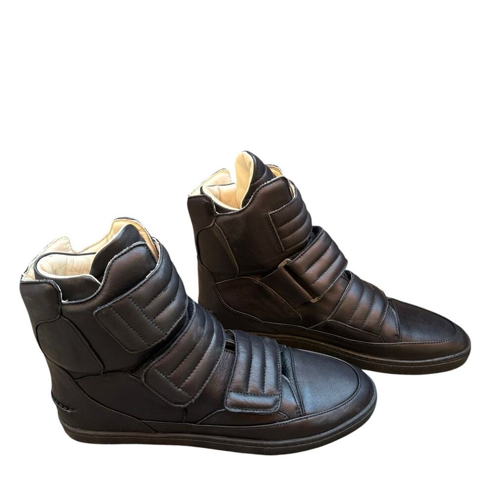 Strange Matter WMNS Black Leather High Top Deadstock Sneakers US Women’s 10 NWOT